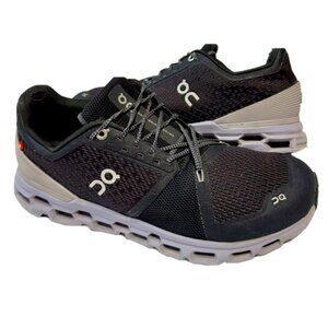 On Cloud Woman Lady Black Size 9.5 Sneakers Running Shoes Sporty Athletic Active